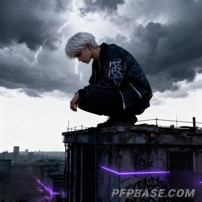 Image 8: anime male profile, volcano night shadow, ruins lone figure, sandstorm youth, starry traveler