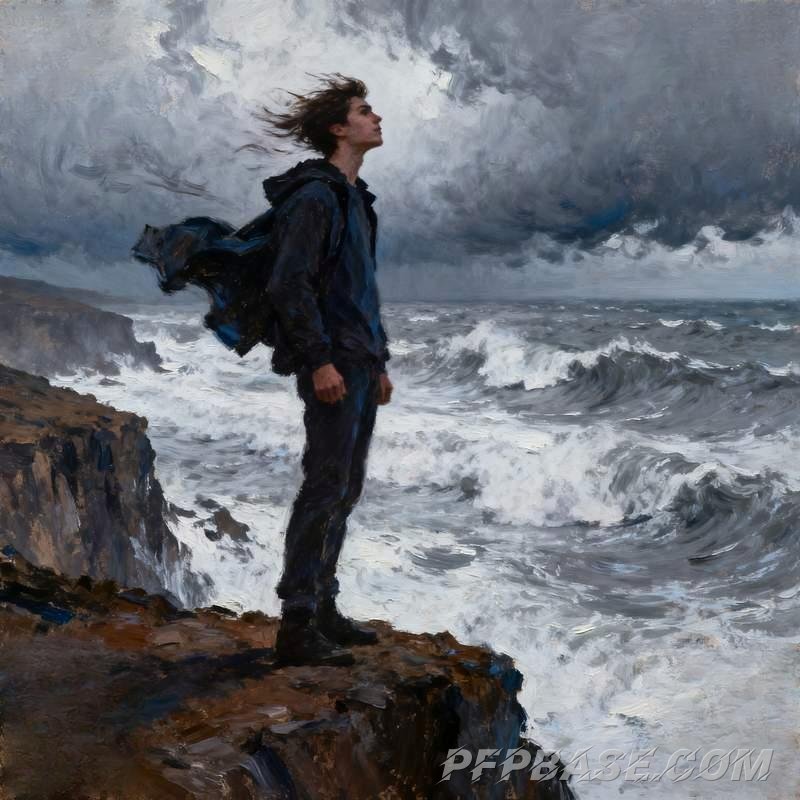 Image 5: trendy guy, city night view, geometric dream, Scandinavian living room, coastal cliff, graffiti alle