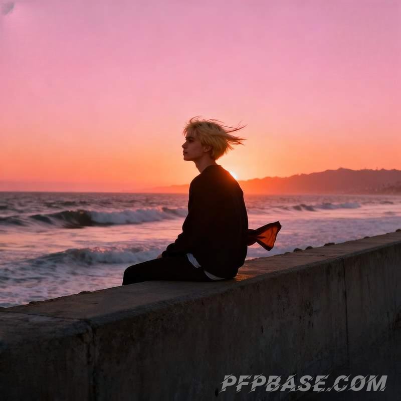 Image 1: modern male figure, city night view, beach sunset, graffiti music, desert morning mist, street cycli