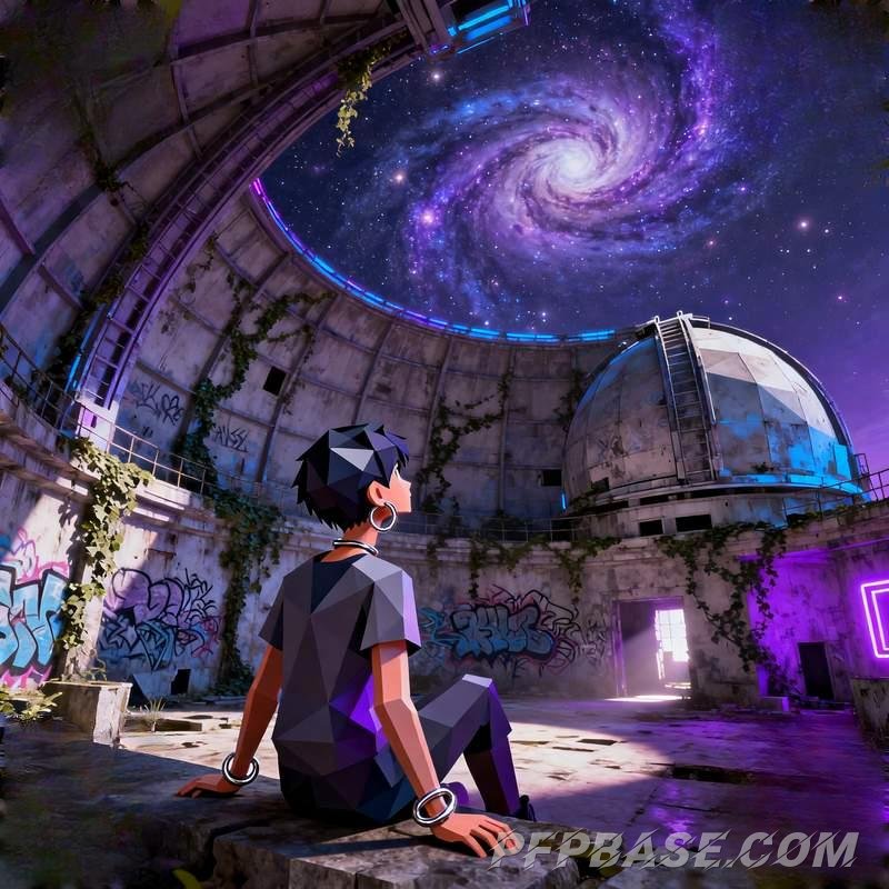 Image 5: male lead face, real person avatar, cliff and sea of clouds, dark forest, observatory, volcanic plai