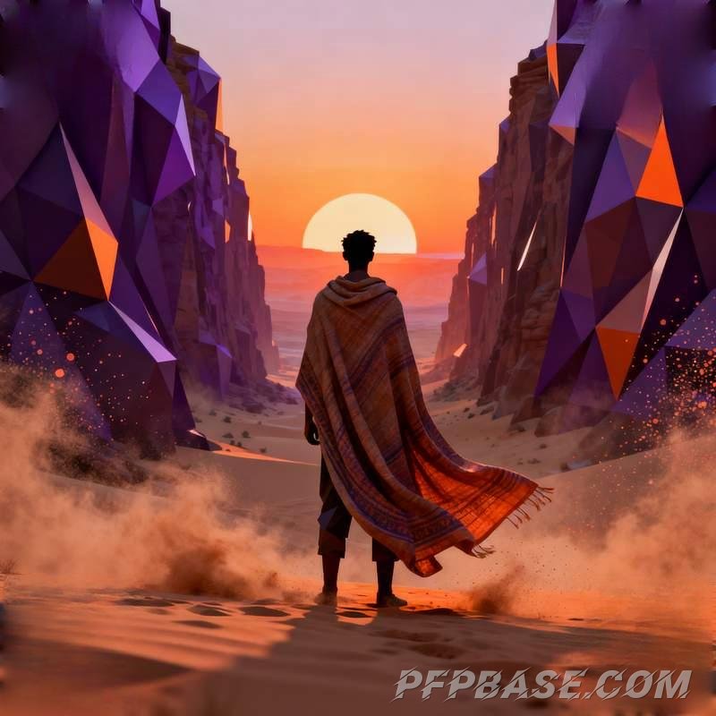 Image 6: male portrait, cliff at dusk, morning mist forest, dream realm, abandoned library, desert canyon