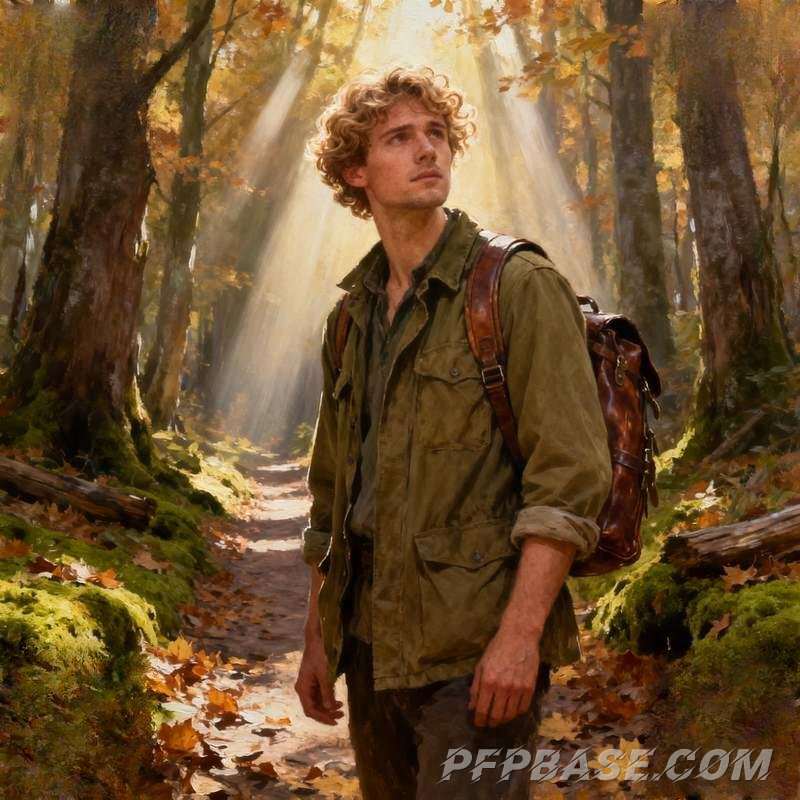 Image 4: man, coastal twilight, city rooftop, autumn forest, old brick wall, cliff storm clouds