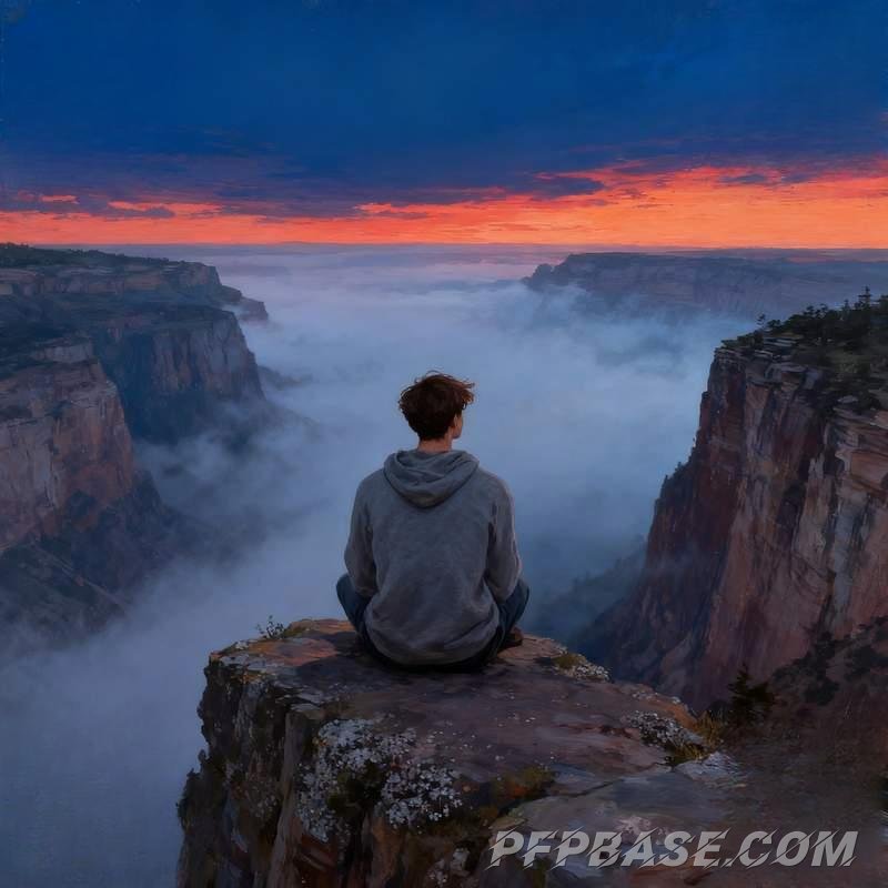 Image 8: young man, city rooftop, graffiti wall, mountain meadow, autumn forest, cliff edge
