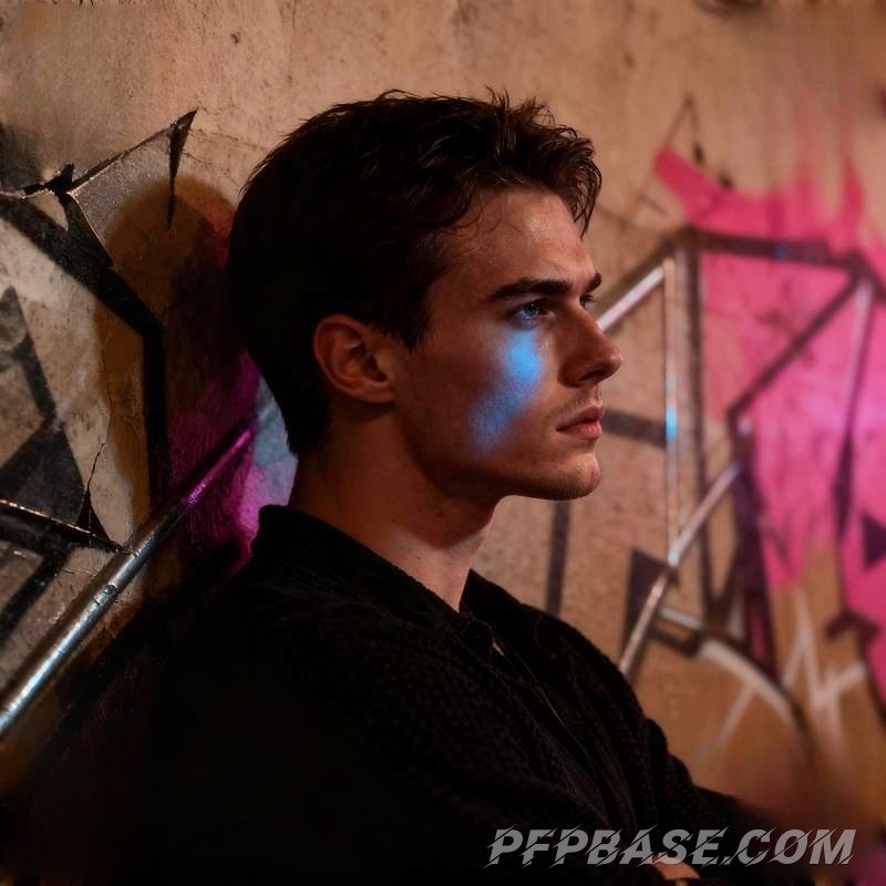 Image 6: youth, neon rain night, volcanic rock, stormy sea cliff, salt lake, graffiti wall