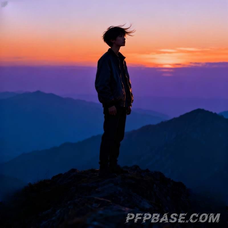 Image 1: boy, mountain range, city, forest, dreamland, wasteland