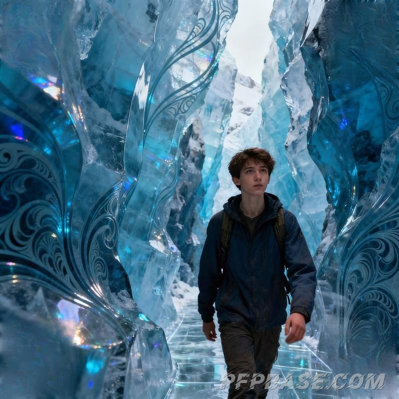 Image 2: boy, mountain range, city, forest, dreamland, wasteland