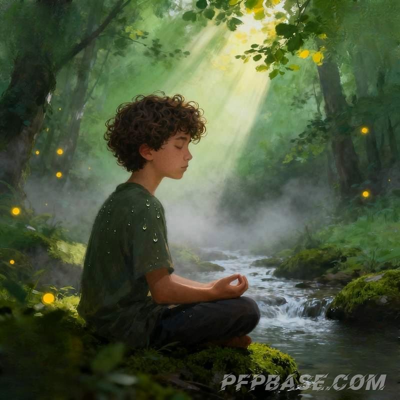 Image 4: boy, mountain range, city, forest, dreamland, wasteland