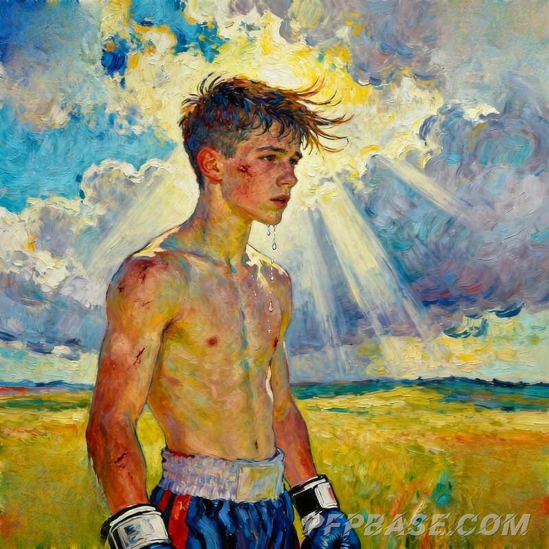 Image 2: male, avatar, cool, silver-haired youth, street boy, night watchman