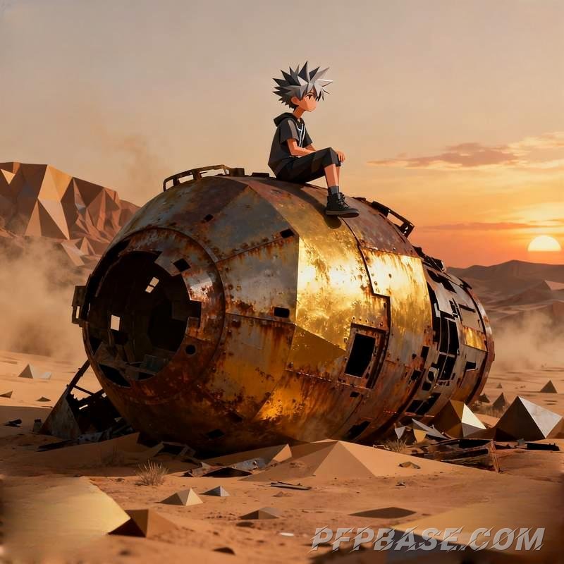 Image 4: male, avatar, cool, silver-haired youth, street boy, night watchman