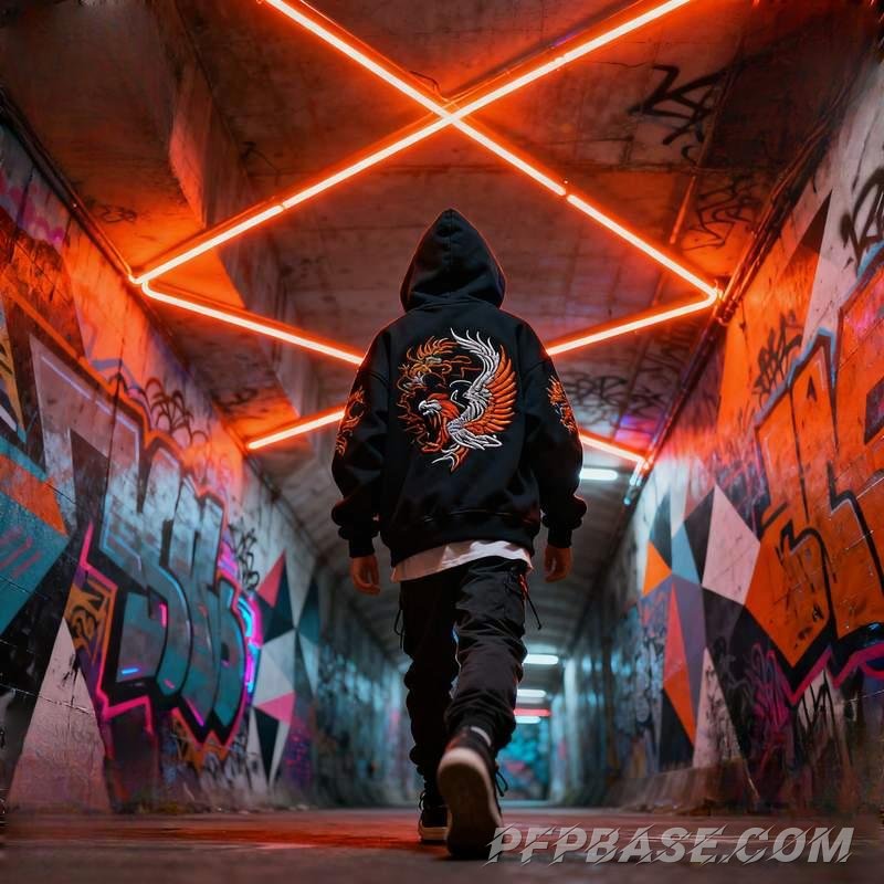 Image 8: male, avatar, cool, silver-haired youth, street boy, night watchman