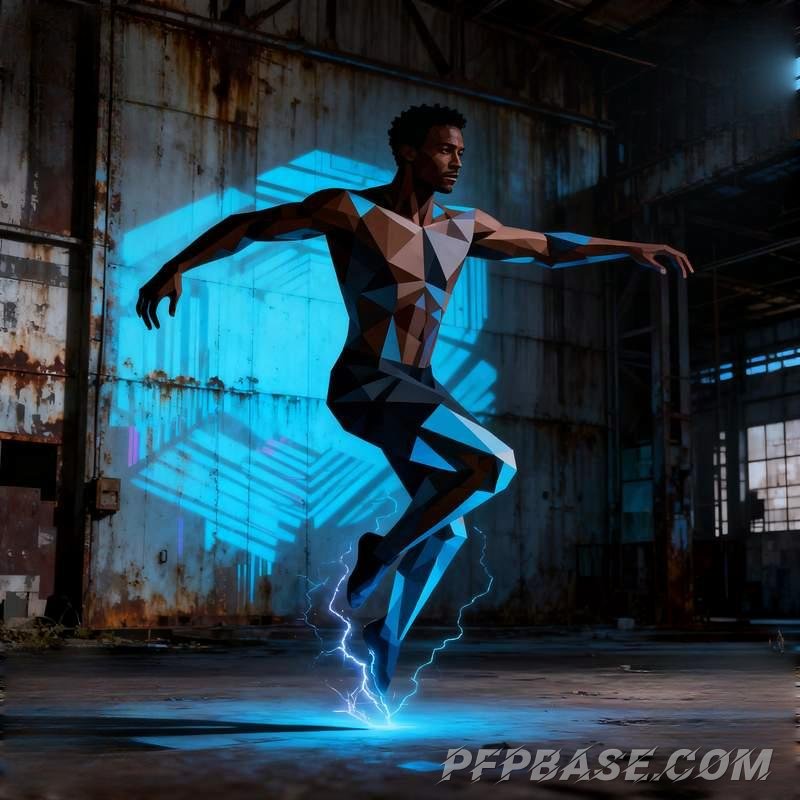 Image 5: male profile, city rooftop, desert oasis, industrial factory, volcanic plateau, rainy night alley