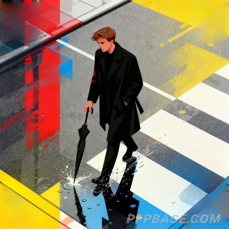 Image 2: man, city night view, library, desert oasis, skywalk, forest cabin