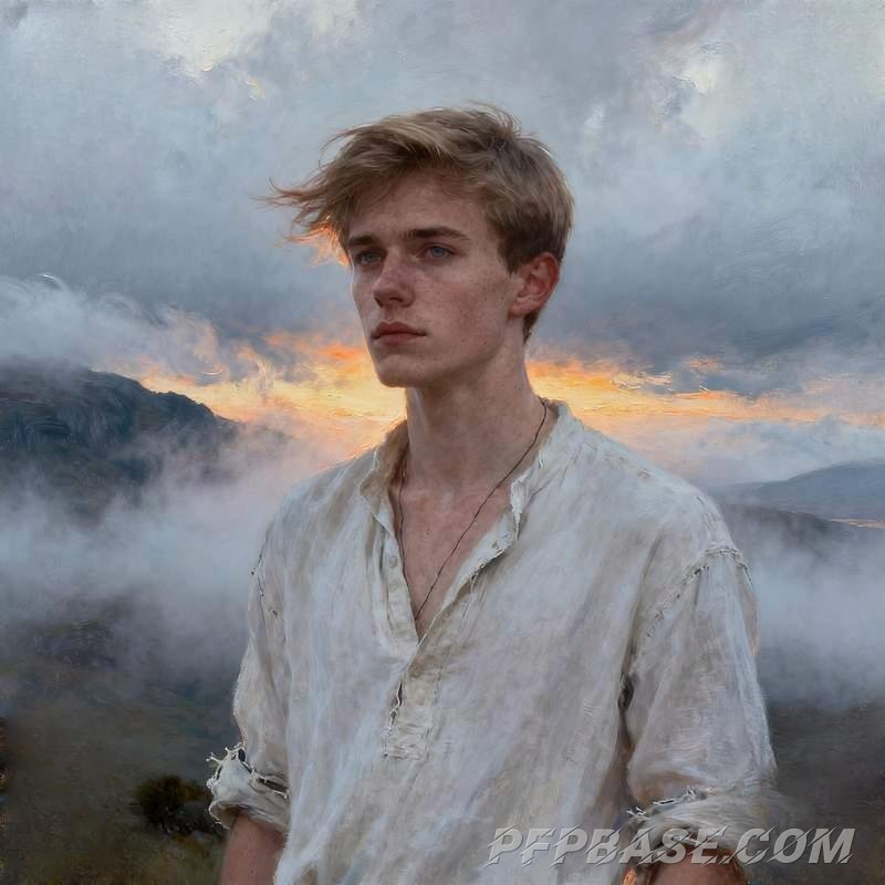 Image 3: man, city night view, library, desert oasis, skywalk, forest cabin