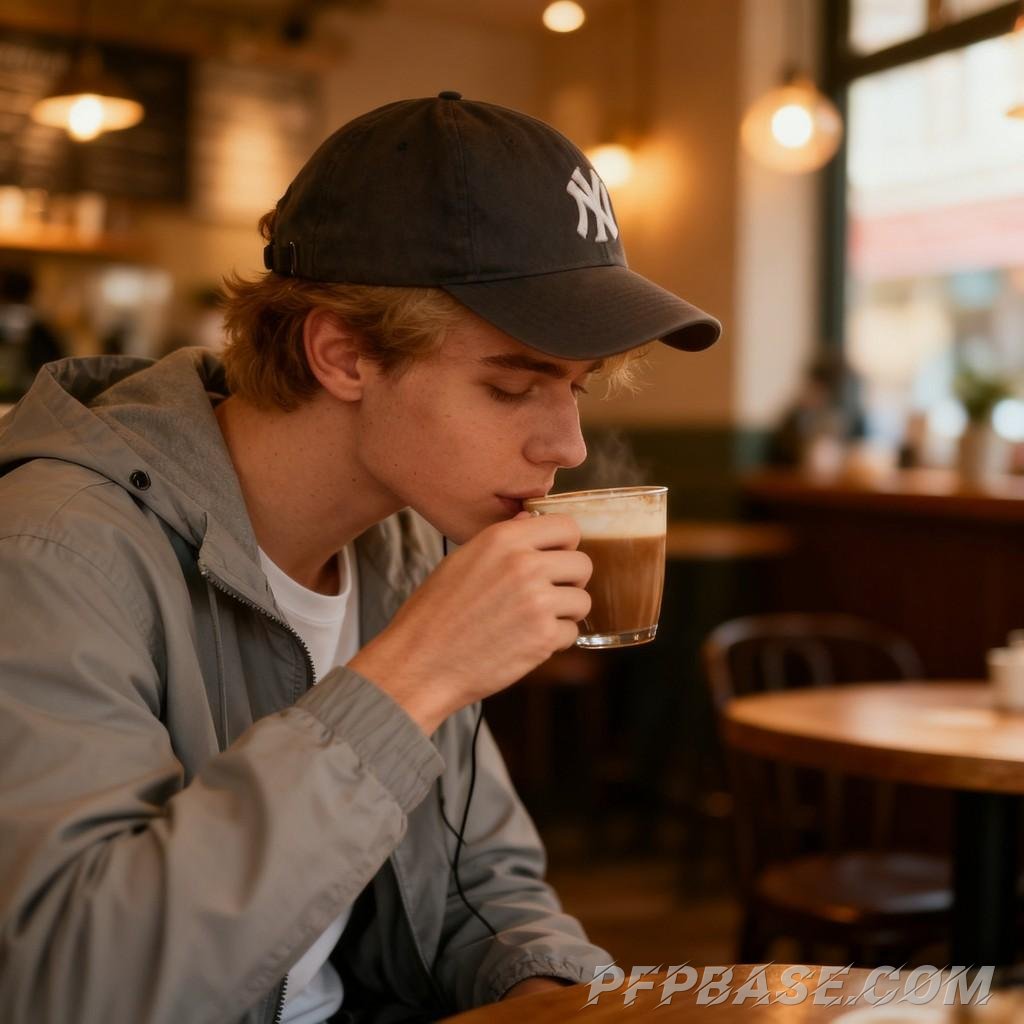 Image 4: languid blonde, rooftop reflection, artistic with flowers, café routine, relaxed in director's
