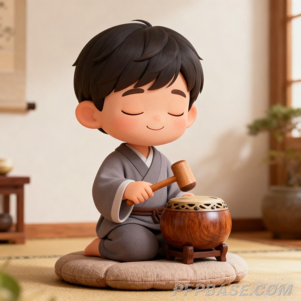 Image 4: European little boy, serenity, harmony, nature, healing