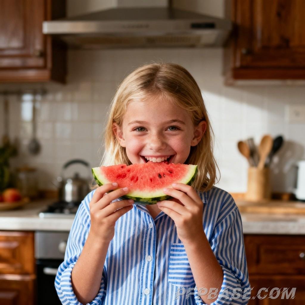 Image 3: little girl, global aesthetic, creative avatar, slice of life, harmony with nature