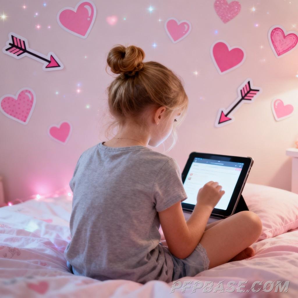 Image 7: little girl, global aesthetic, creative avatar, slice of life, harmony with nature