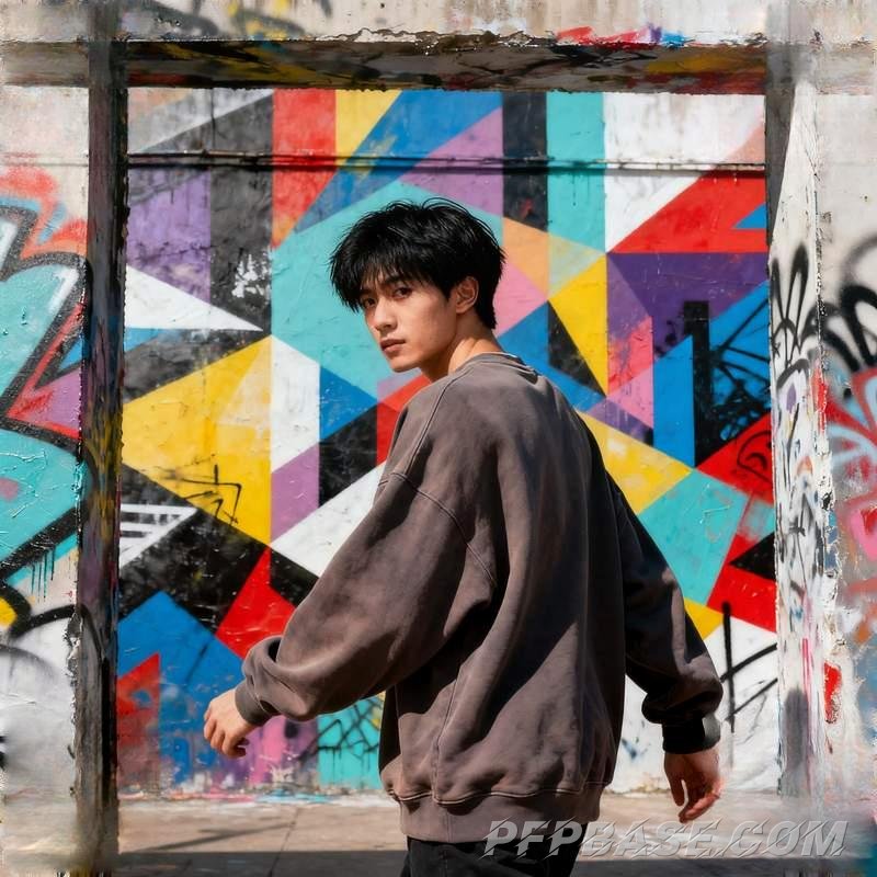 Image 4: sunlit youth, pine forest mist, urban rooftop, coastal run, autumn maple grove, graffiti streetscape