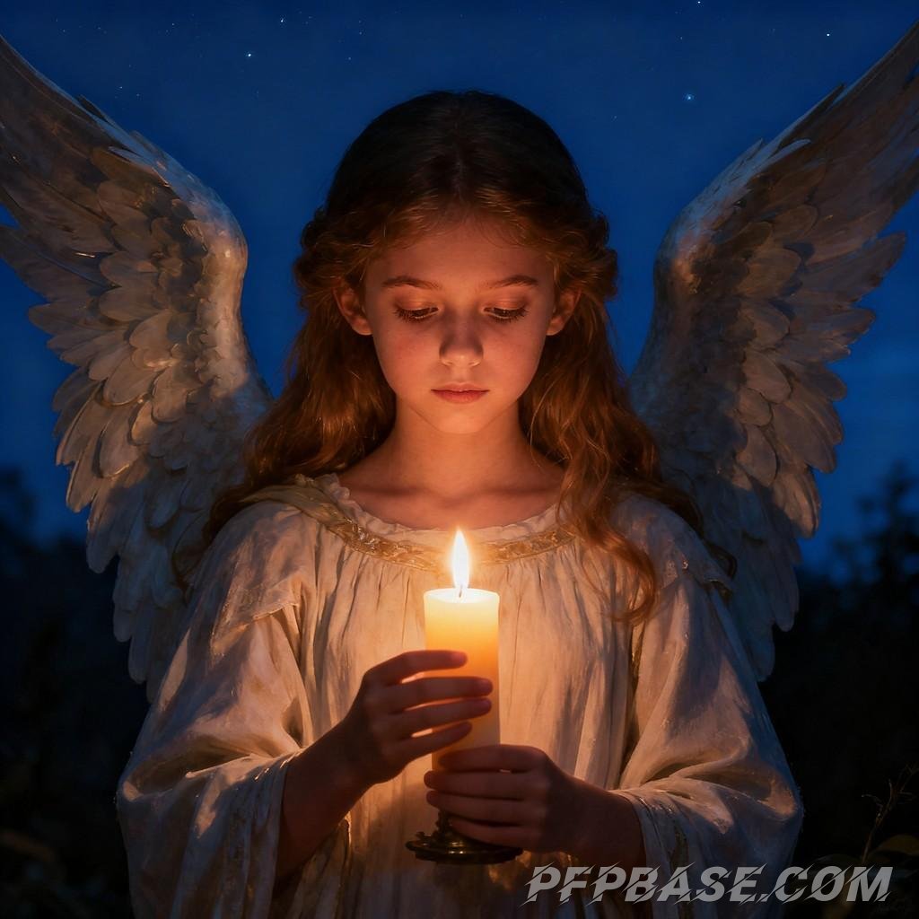 Image 2: devout, serene, prayer, angel, girl