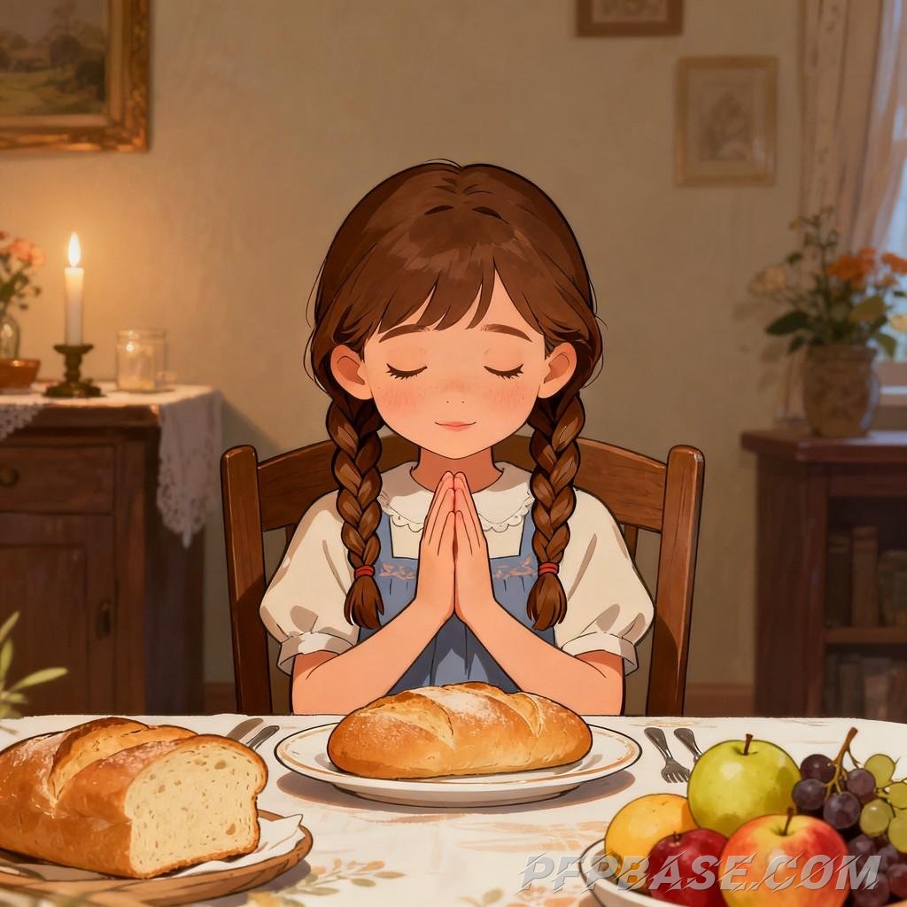 Image 3: devout, serene, prayer, angel, girl
