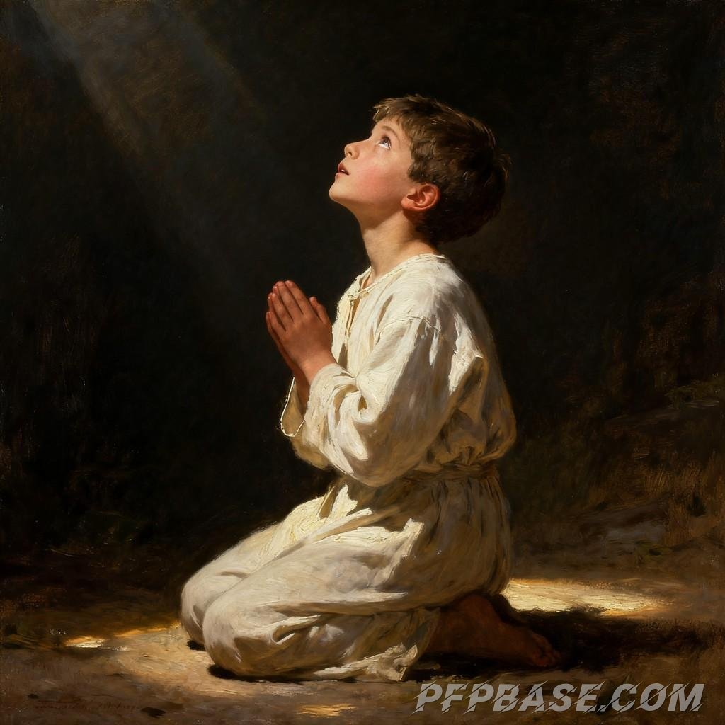 Image 5: devout, serene, prayer, angel, girl