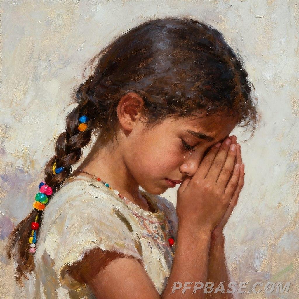 Image 7: devout, serene, prayer, angel, girl