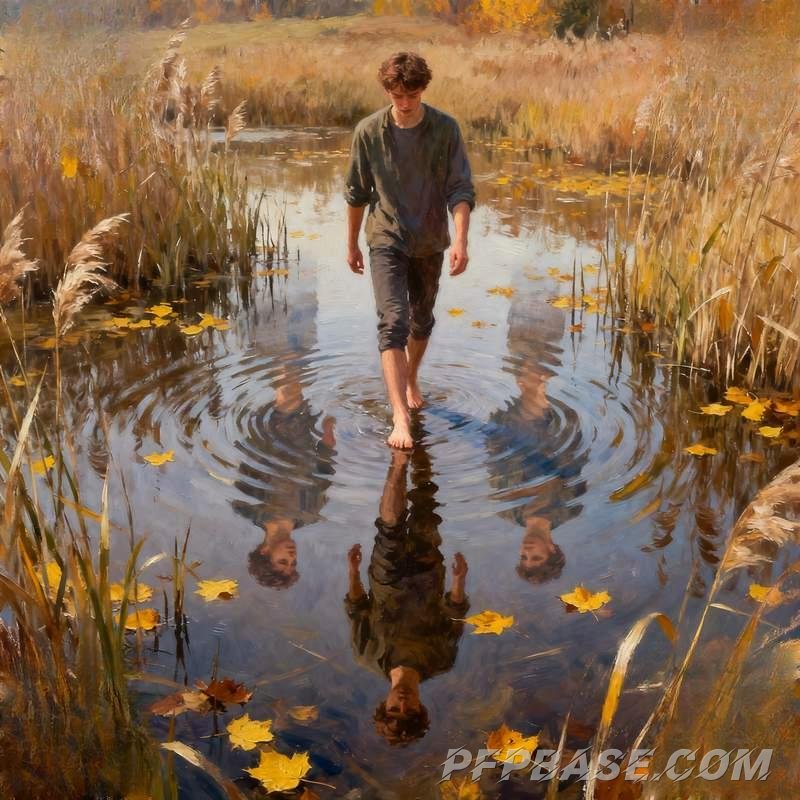 Image 6: male portrait, cliff storm, desert starry sky, glacier cave, abandoned church, volcanic lake