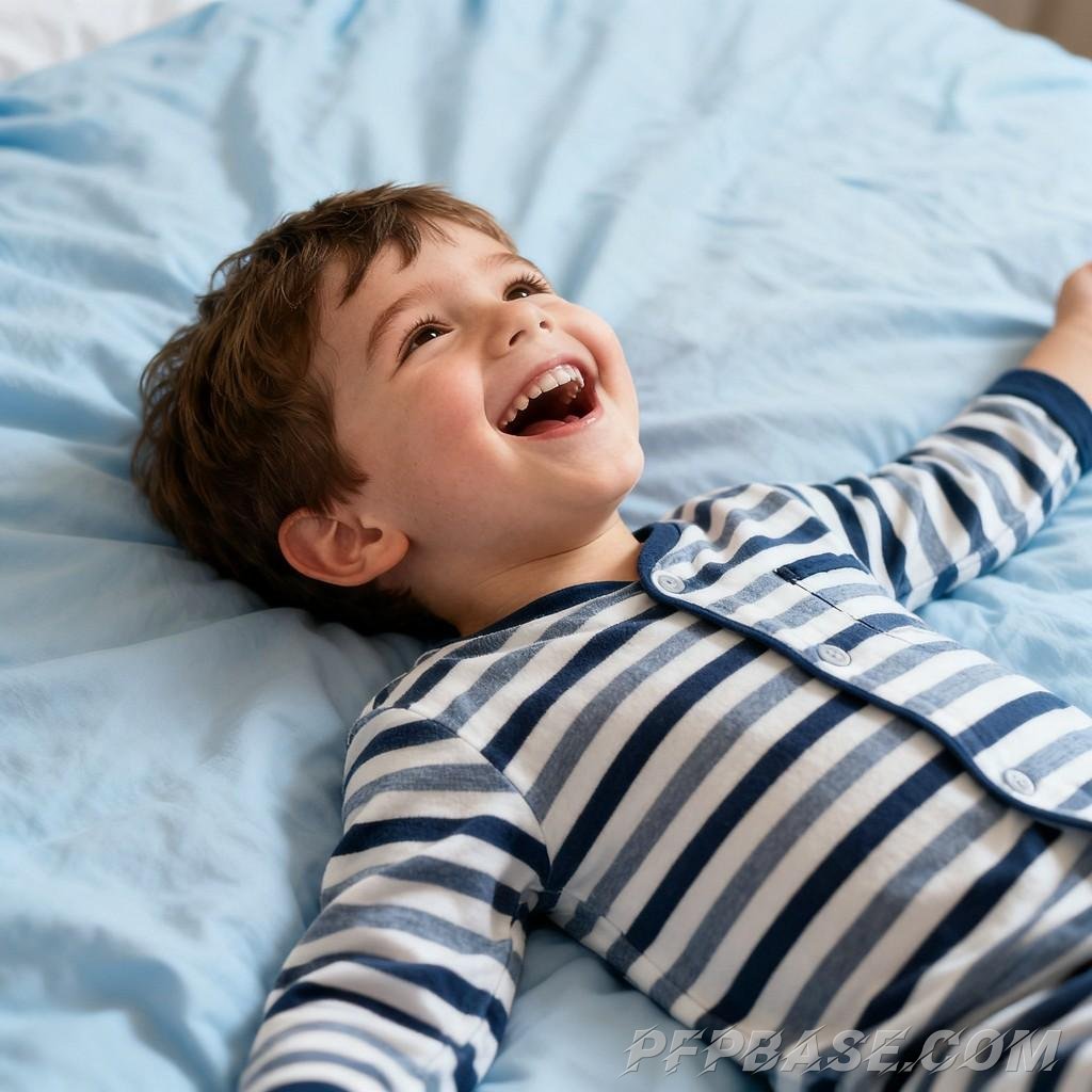 Image 5: childlike wonder, joyful laughter, innocence, cuteness, warmth