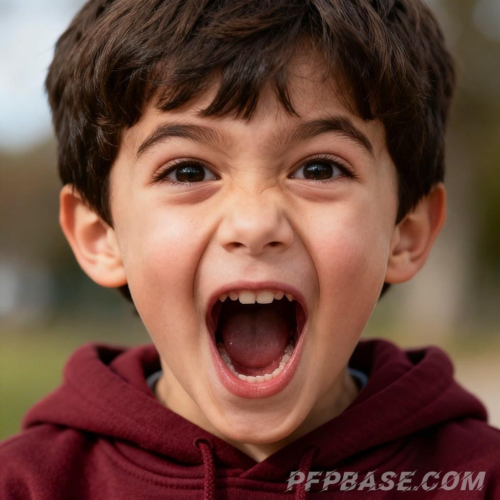 Image 6: childlike wonder, joyful laughter, innocence, cuteness, warmth