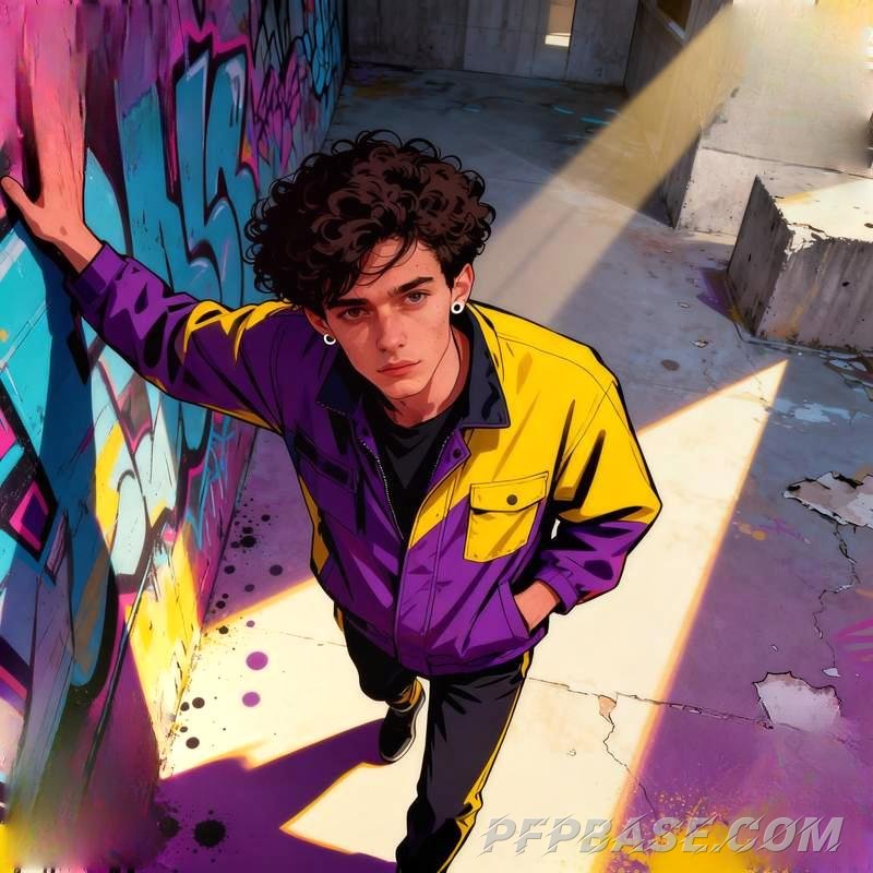 Image 11: boy, cliff, forest, rooftop, prairie, graffiti wall