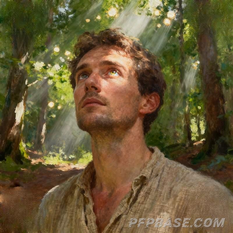 Image 7: male portrait, cliff at dusk, forest light and shadow, city after rain, dream geometry, glacier fiss