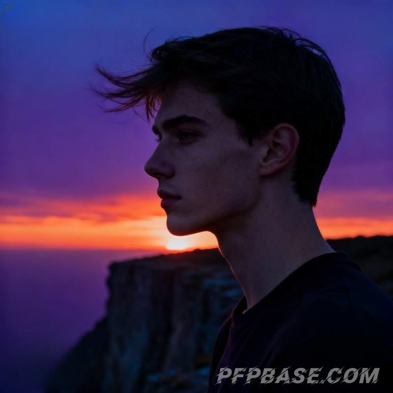 Image 3: sunset over cliff, terrace in mist, late night by sea, dreamlike space, autumn forest path, industri