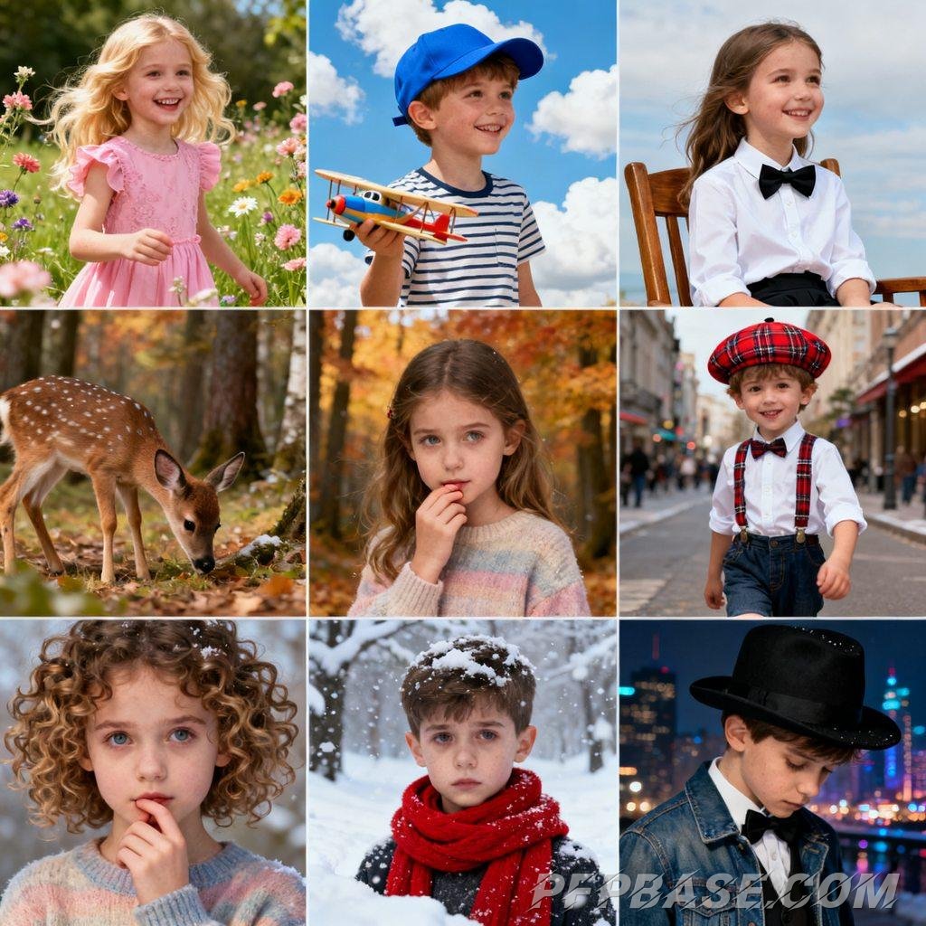 Image 5: innocence, fashion, childlike charm, warmth, melancholy