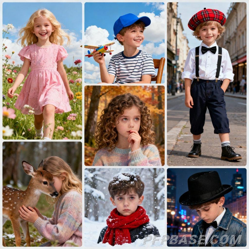 Image 7: innocence, fashion, childlike charm, warmth, melancholy