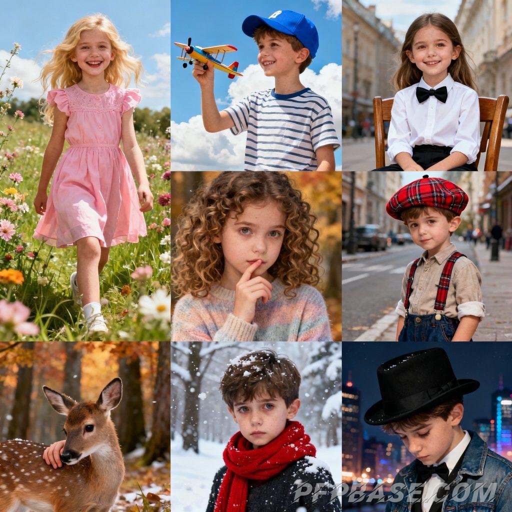 Image 8: innocence, fashion, childlike charm, warmth, melancholy