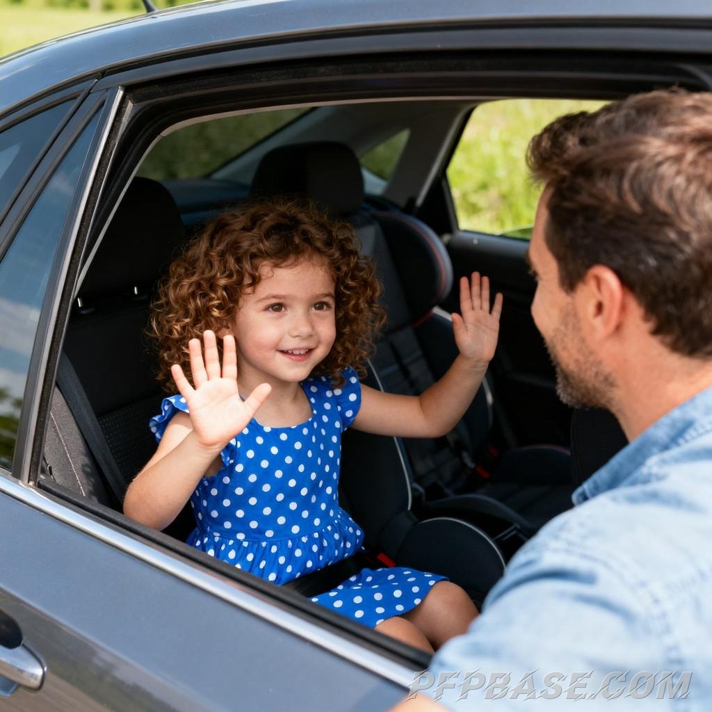 Image 1: European and American style, child, nature, emotion, daily life