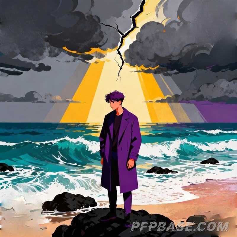 Image 11: anime male head, stormy cliff, graffiti city, misty forest, subway night ride, island sunrise