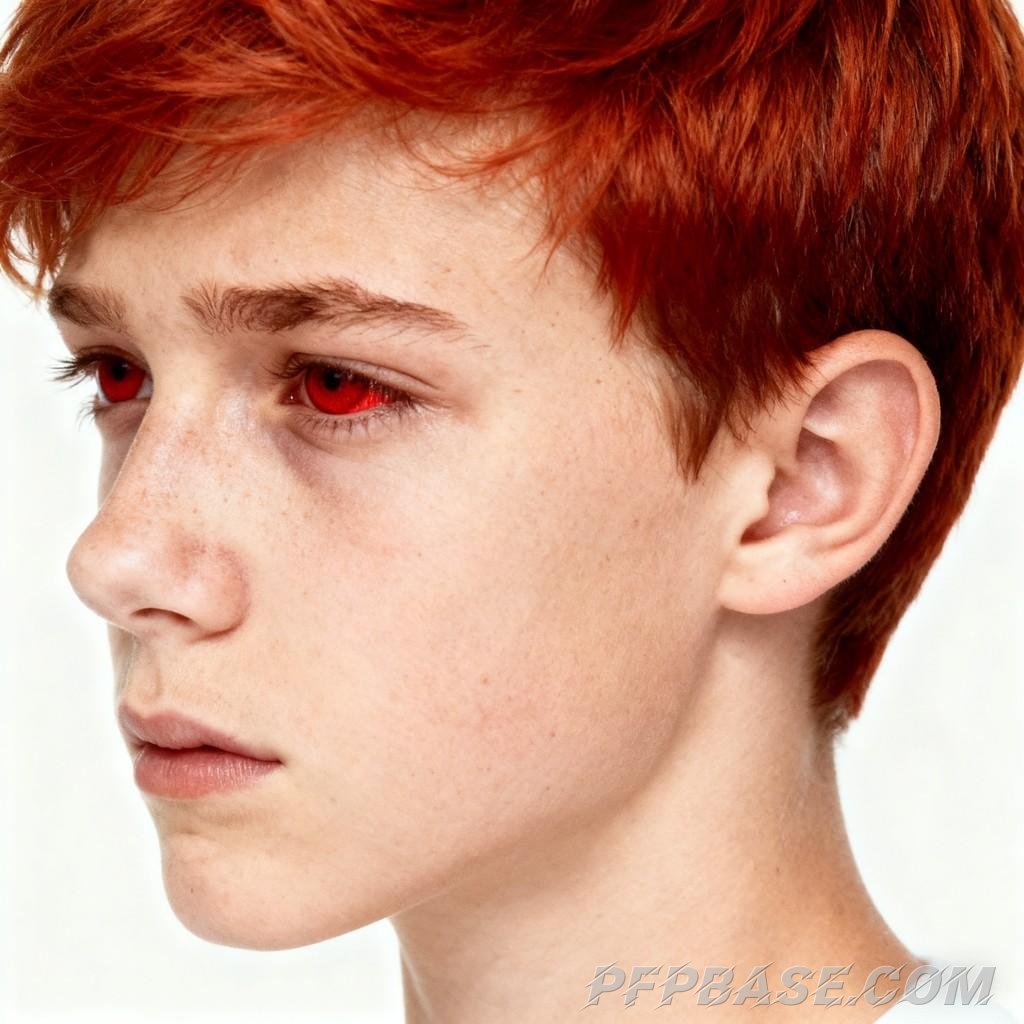 Image 4: blonde blue eyes, silver-haired city, dark sweater, red-haired enigma, light blonde in contemplation