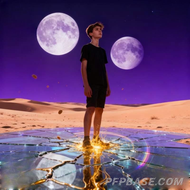 Image 3: young man, good fortune, profile picture, fresh start, radiant youth