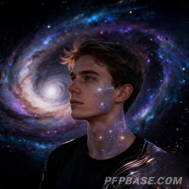 Image 5: young man, good fortune, profile picture, fresh start, radiant youth