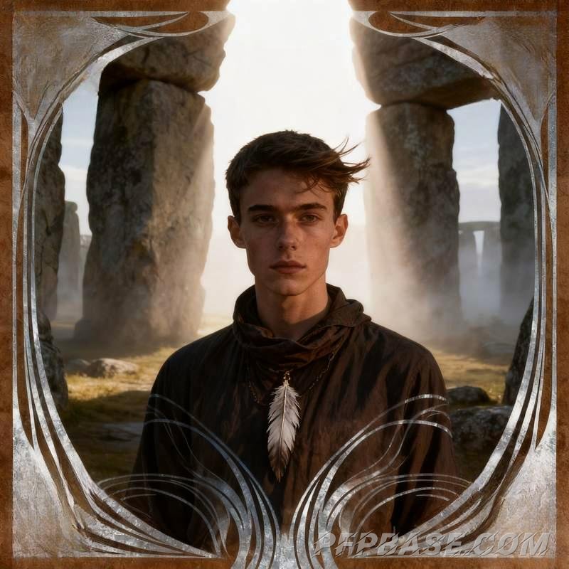 Image 7: trendy guy, cliff, graffiti wall, stone circle, forest, seaside