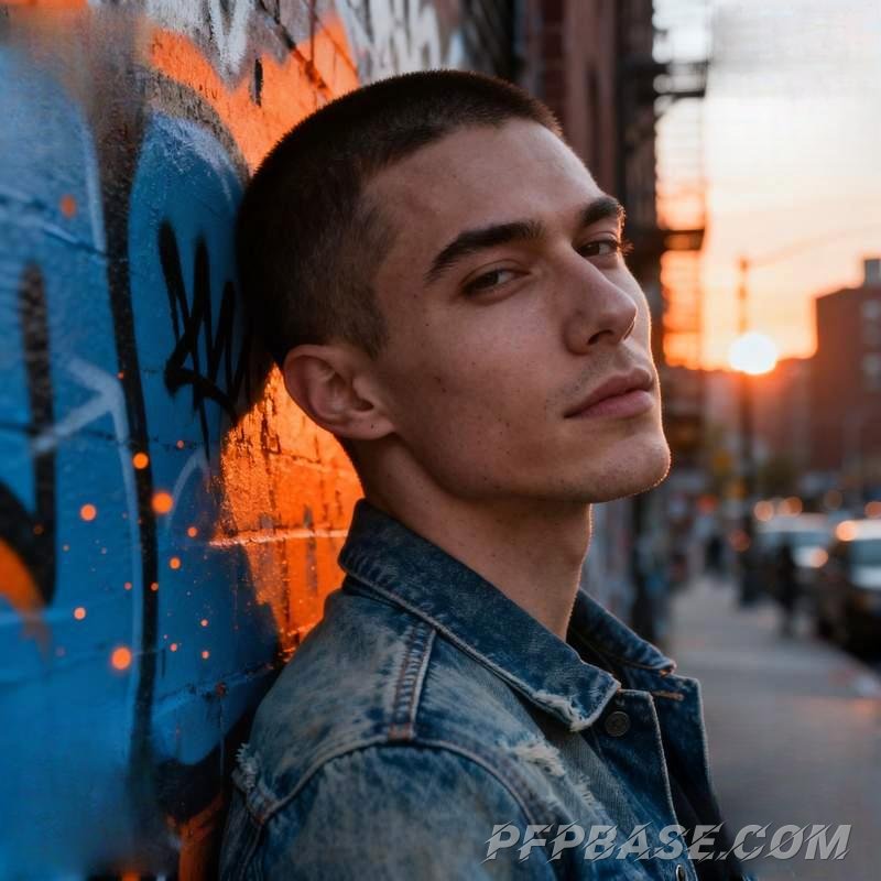 Image 3: trendy guy, graffiti wall, black sand beach, rooftop pool, desert oasis, Nordic cabin