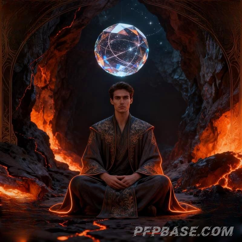 Image 2: male head, urban terrace, black forest, volcanic cave, observatory, solitary desert peak