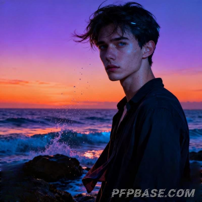 Image 6: boy, profile picture, coastline, rooftop, forest