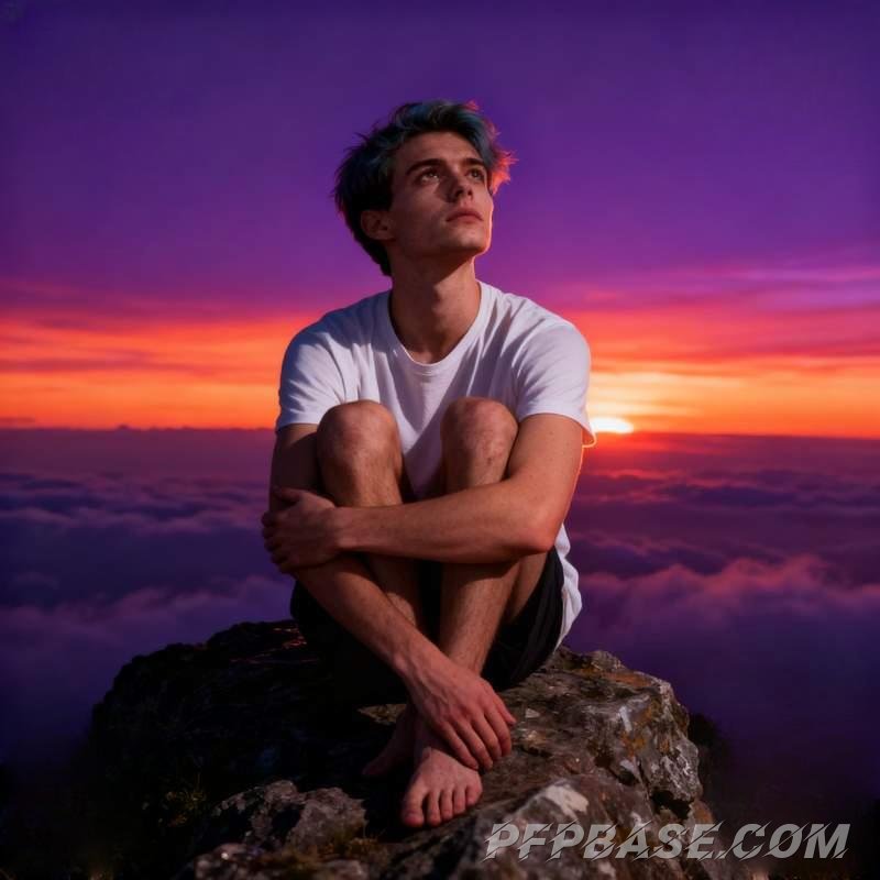 Image 3: young man, city night view, industrial warehouse, coastal cliff, graffiti wall, forest morning light