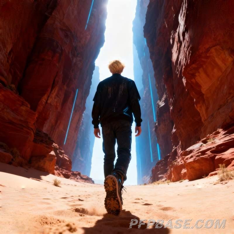 Image 5: young man, city night view, industrial warehouse, coastal cliff, graffiti wall, forest morning light