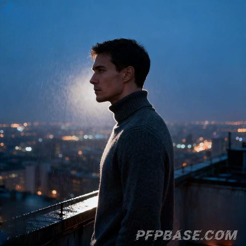 Image 1: trendy guy, commanding presence, super cool, urban rooftop, abandoned factory, seaside cliff