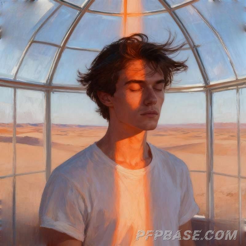 Image 7: man on cliff, forest meditation, city rooftop, wilderness stone pile, glass dome, dreamy youth