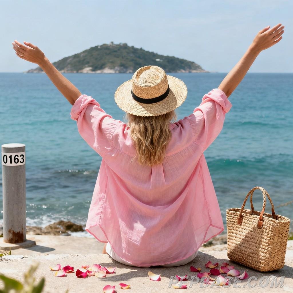 Image 6: youthful vitality, pastoral poetry, embrace sea, connect with nature, artistic inspiration