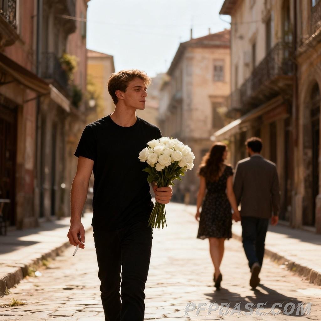 Image 3: silhouette, mountain peak, coastline, rainy night, knight, sunset